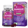 Migcopat Magnesium Complex Gummies 20-in-1 with Glycinate Citrate Malate Taurate Ashwagandha L-Theanine D3 Zinc for Relaxation Sleep Muscle Heart Support Strawberry Flavor 60 Cts,#backtoschool