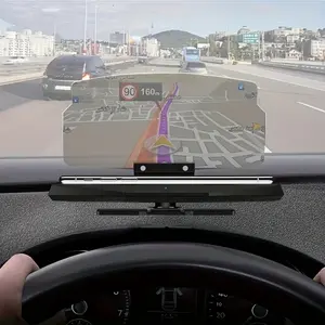 1pc Car HUD Display with Phone Mount - GPS Projector  Durable ABS Material   Car Display Screen