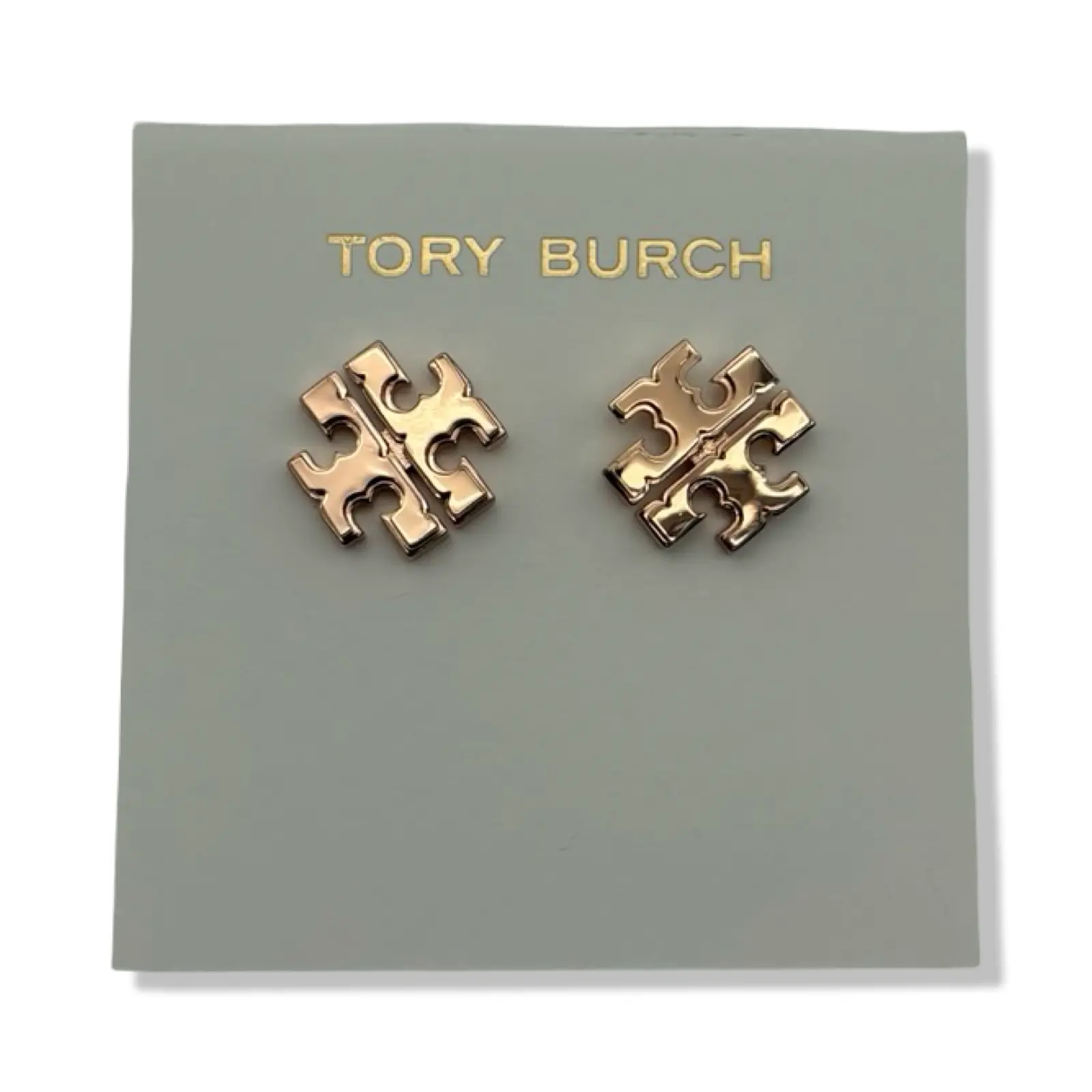 Pre-Owned Tory Burch Women's Large Logo Stud Earrings (Tory Gold) - B0CPYSWG54