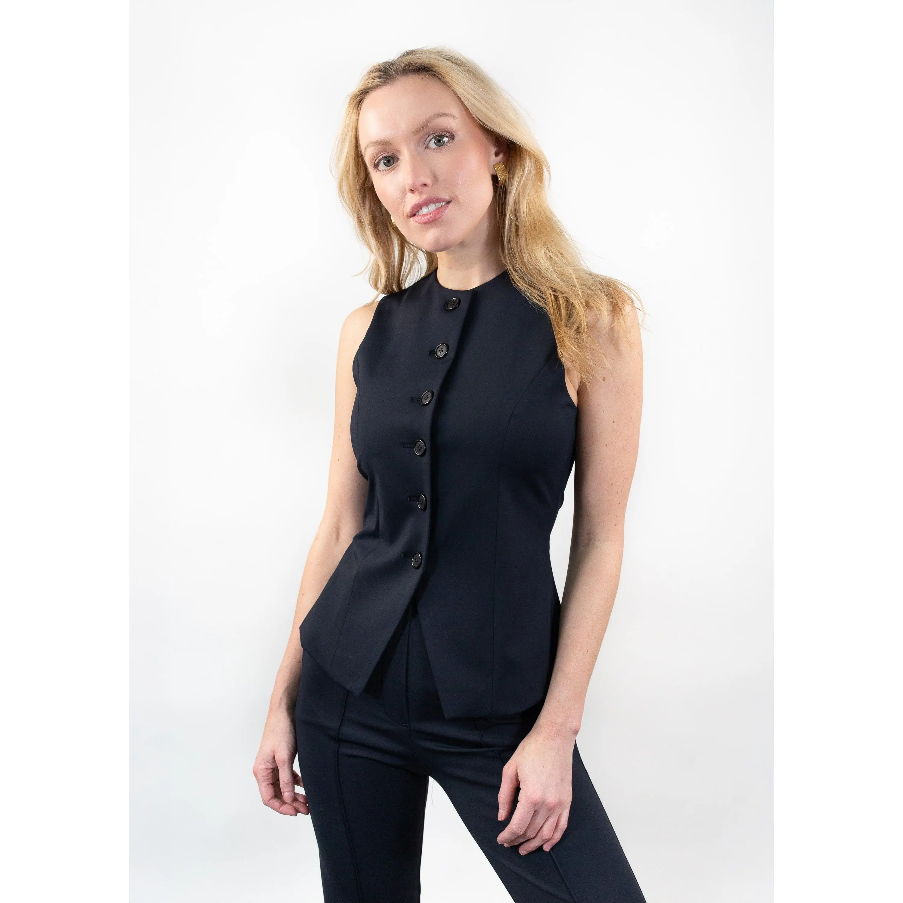 Jewel-Neck Vest