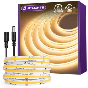 Premium 24V COB LED Strip Light, Single Color (UL-Listed) 16.4ft [IP-30]