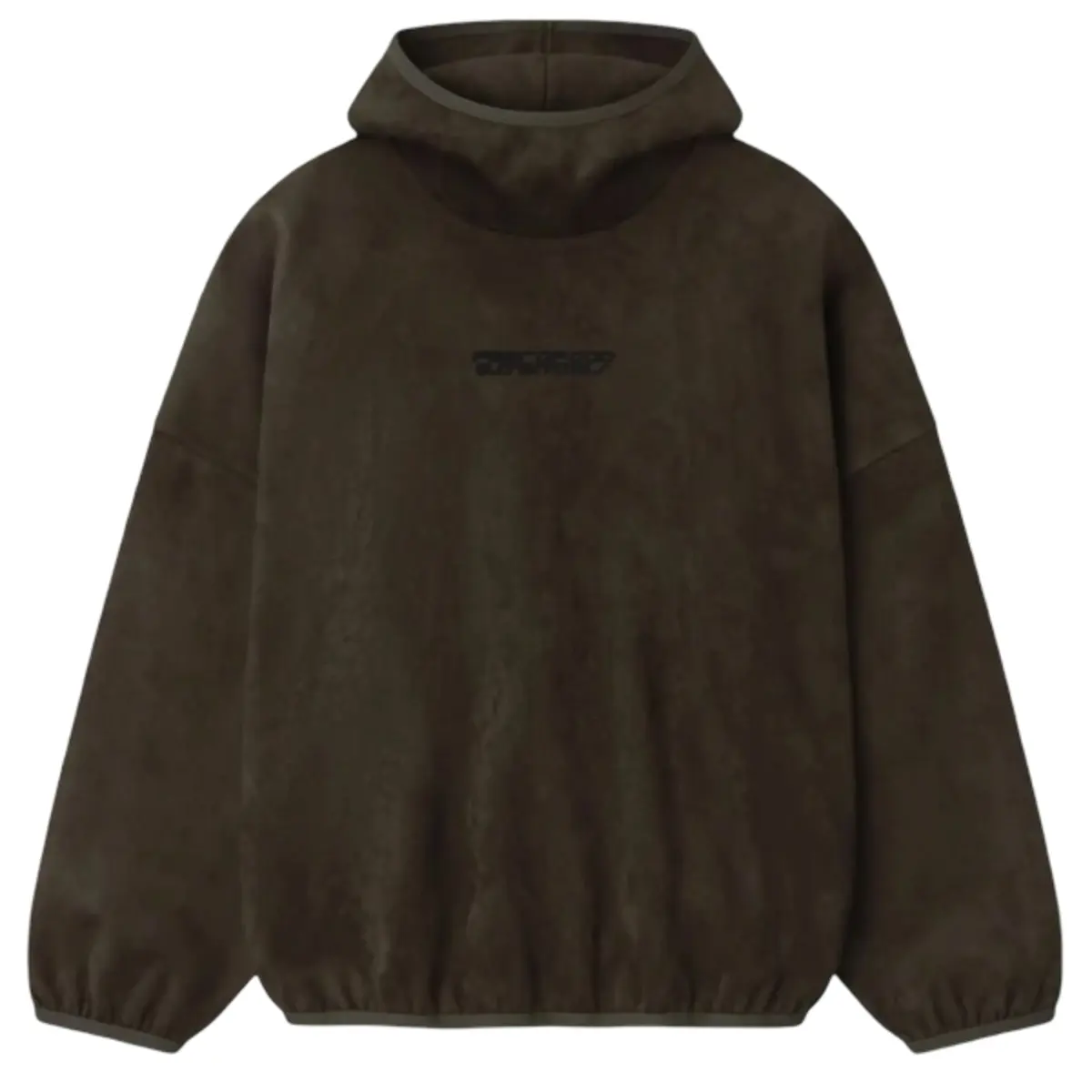 Fear of God Essentials Suede Fleece Modern Hoodie Brown Men's Fashion Tops New