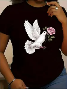 Dove Rose Women'S T-Shirt Comfort Fit