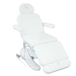 Amira Beauty Esthetician Chair 4 Motor Electrical Spa Facial Bed - Esthetician for Brow Lash Esthetic and Tattoo Exams and Treatments Adjustable Height and Backrest Soft and Comfortable