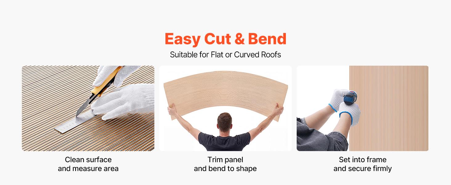 VEVOR Roof Panels, 12Pcs Polycarbonate Roofing Panels Double Layer, High Impact Corrugated Plastic Greenhouse Replacement Cover, Waterproof for Gazebos, Chicken Coops, Home, Garden (5' x 2' x 0.24")