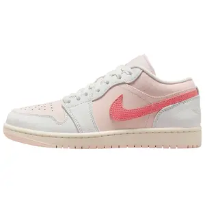 Air Jordan 1 Low Strawberry Milkshake Retro Basketball Shoes for Women - Comfortable, Versatile, and Slip-Resistant Trending Shoes, House White Official Shoes to Get / Maison Mihara