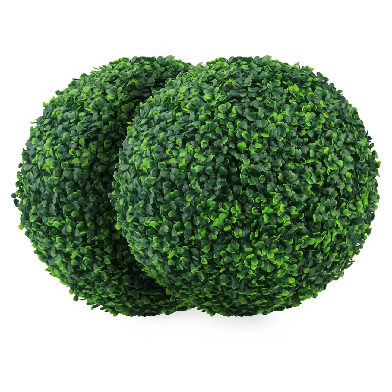#tiktokshopsummersale Artificial Boxwood Topiary Balls - 2-Piece, 13in 4-Layer UV-Protection Round Decorative Balls, Durable, Easy-to-Install Home & Outdoor Decor for Garden, No Maintenance