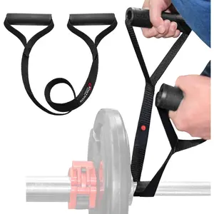 Gym Portable landmine Straps Handle for Curl Bar Barbell Grips Landmine Attachments  Gym Equipment for Build Arm   , landmine Attachment for Barbell