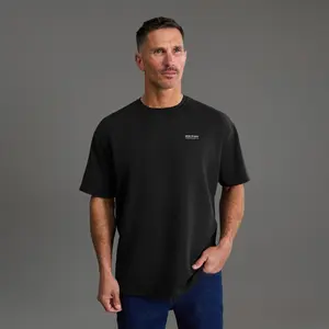 Commissioned Cumulus Drop Shoulder T-Shirt - Black