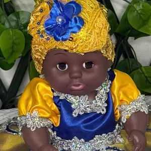 Muñeca Artesanal dos Aguas Oshun Yemaya Ifa Santo Osha