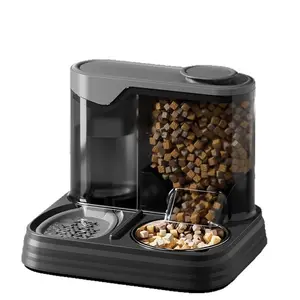 New cat bowl automatic feeder and water bowl all-in-one dog bowl water dispenser pet supplies pet bowl