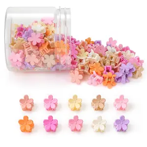 Mini Flower Hair Clips 100 count, Small Hair Clips Mini Claw Clips Cute Jaw Clips Hair Pins Hair Barrettes Hair Accessories for Women Girls  Teens