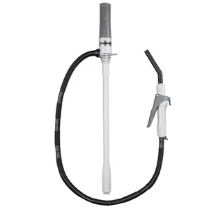 DEWAY Automatic Fuel Transfer Pump with Nozzle for Quick Flow Control & Stop, 3X More Powerful D Battery Powered, Extra Long Hose Fits All Size Cans, Portable Liquid Pump Transfers at 2.4 Gal/Minute