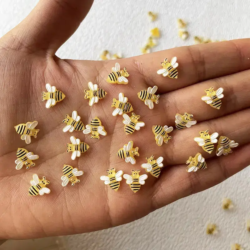 Nail Charm Resin 3D Honeybee 20pcs/bag