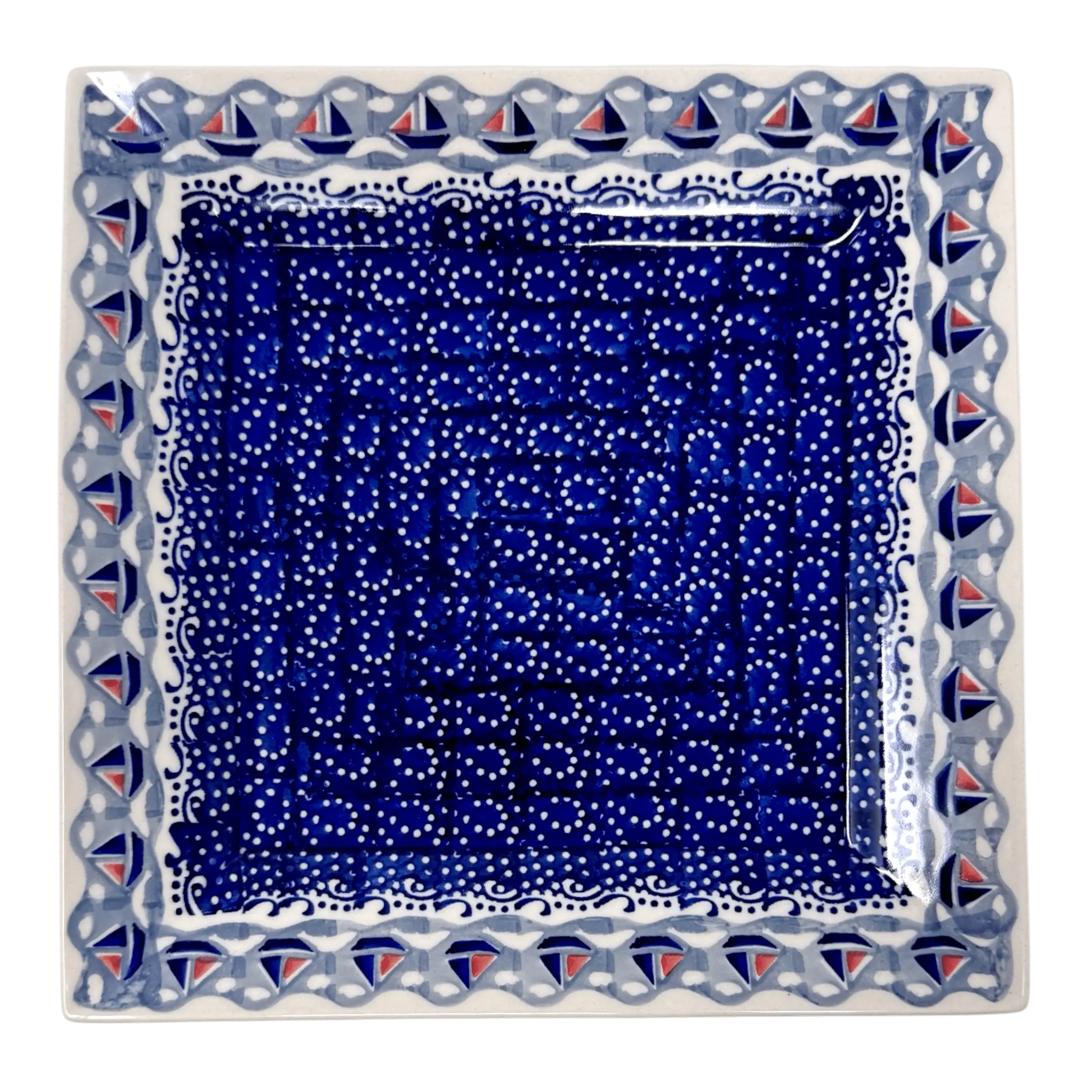 Plate, Square, Dinner, 11.25" Plate in "Smooth Sailing" by Manufaktura | T145T-DPMA