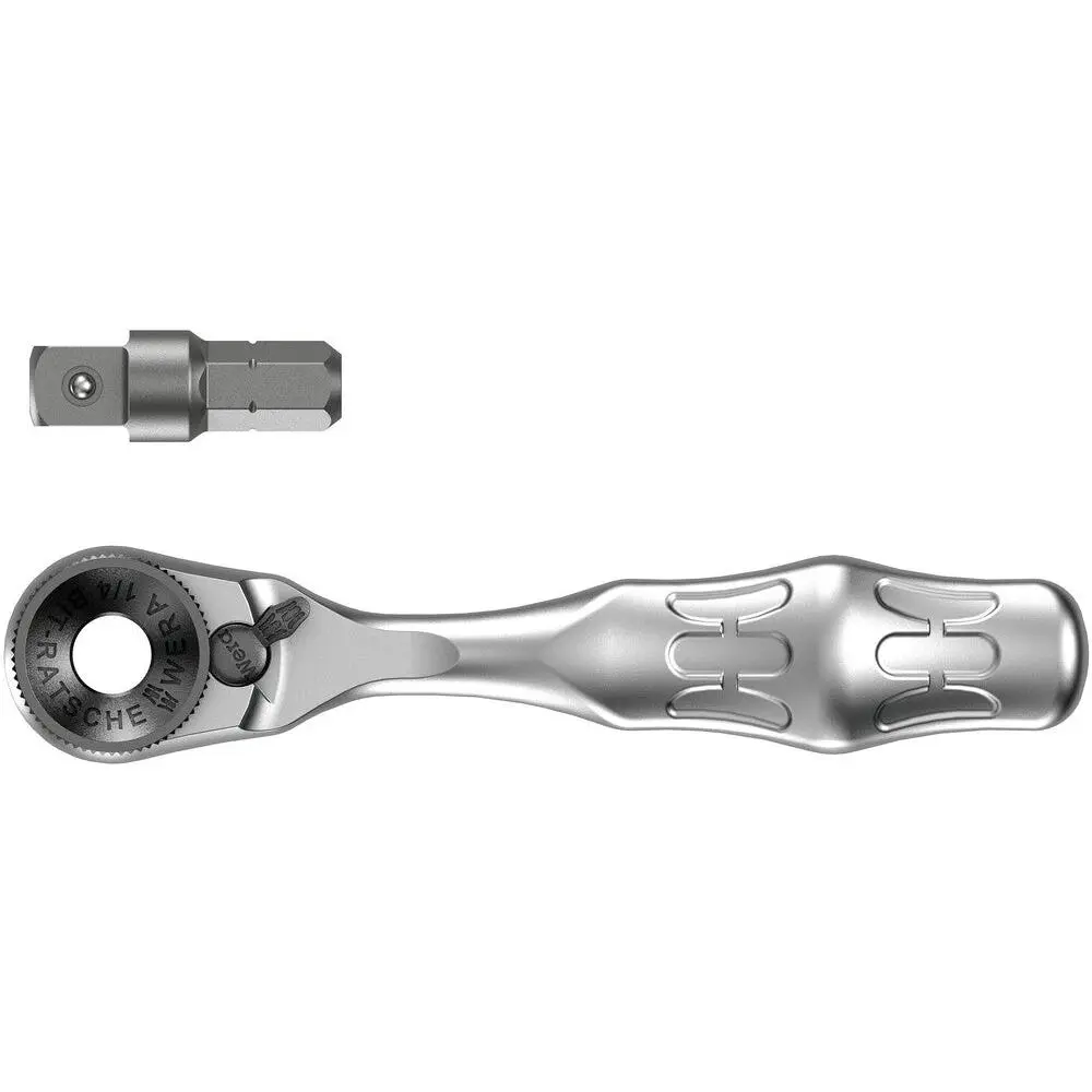WERA 05073230001 8001 A ZYKLOP MINI 1/4" BIT RATCHET WITH 1/4 DRIVE