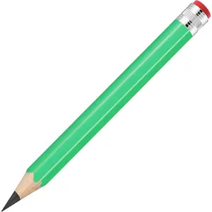 13 inch Wooden Jumbo Giant Novelty Pencil with Eraser for Prop Decor, School Projects, Party Favors and Unique Gifts (Green)