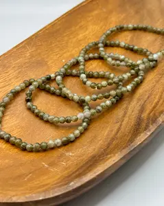 Labradorite 4mm Sphere Bracelet - Round Bead Design with Sphere Accent, Ideal for Jewelry Making and Personal Style