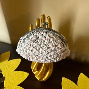 Handcrafted Crochet Clasp Coin Purse