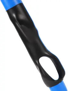 Golf Swing Trainer, 6in Long Black & Blue Golf Grip Training Aid Portable Anti-Slip Golf Club Swing Aid Click Stick Golf Wrist Trainer for Men Correct Hand Position & Grasp Accessories