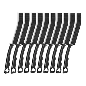 Crevice Cleaning Brush Set, 10pcs Multifunctional Hard Bristle Gap Brush, Household Cleaning Tool for Kitchen, Bathroom, Corner, Sink