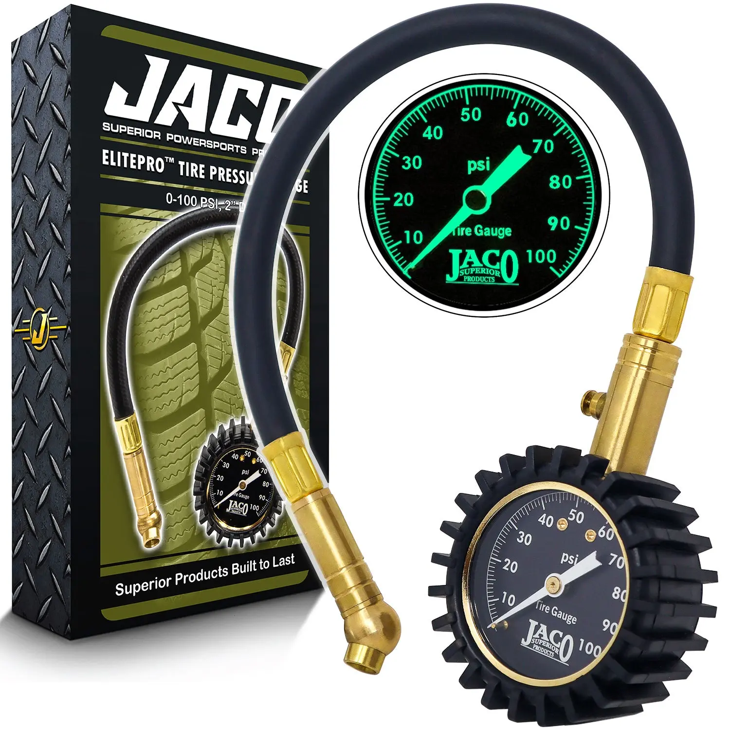 JACO ElitePro Tire Pressure Gauge - 100 PSI JACO ElitePro Tire Pressure Gauge - 100 PSI