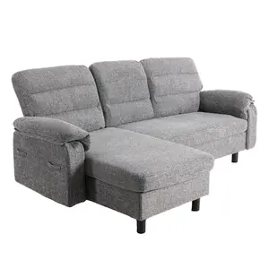 Cloud-Modular Sofa – 227 cm Lounge, Deep-Seat, Low-Slung Comfort for Living Room Flexibility