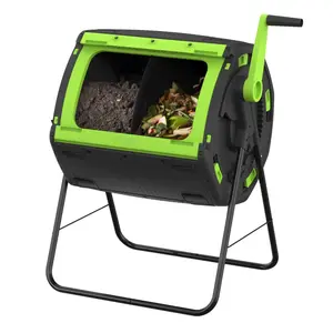 RSI- 48 Gallon Geared Two Compartment Compost Tumbler