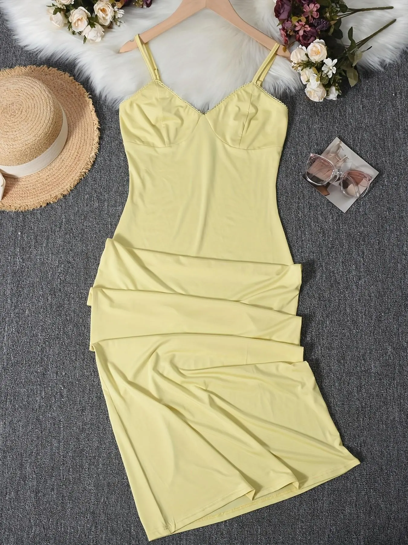 butter yellow beach dress Minimalist Butter Yellow Asymmetric Halter Neck Linen Maxi Dress – Modista  Thirty-One main image 1