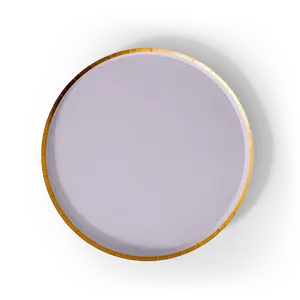 Gold Light Pink Paper Plate (8pcs)