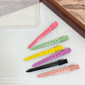 Colorful Seamless Hair Clips for Styling & Positioning - Alloy Material, Versatile Hair Accessories for Bangs, Broken Hair, and Forehead Styling - Perfect for Everyday Use or Special Occasions