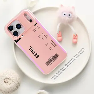 PIKPAKA plane travel ticket korea Phone Case For IPhone 17 16 15 14 13 12 11 Pro Max Plus Mini Case Luxurious Jelly-like materialFashionable Durable  Crystal Clear Uniquely Stylish Shock-Absorbent & Scratch-Resistant for a Perfect Fit