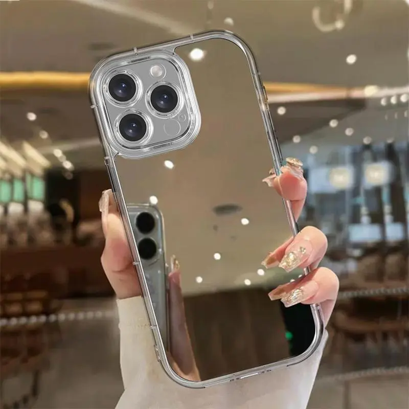 Mirror Phone Case, Cover for iphone 17 pro max 16 Plus 15 14 13 12 11 Plus Fashion Trendy Anti-Stain Durable Lightweight Protection Shockproof Matte Texture Elegant Luxury Gift High-Quality New Product, New Year's Best Choice
