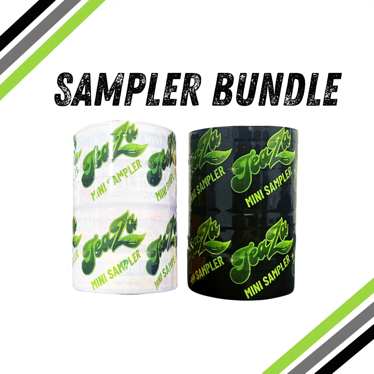 TeaZa Sampler Bundle - Energy Pouches - 8 Flavors - Herbal Tea, B-Vitamins, Caffeine Natural Beverage