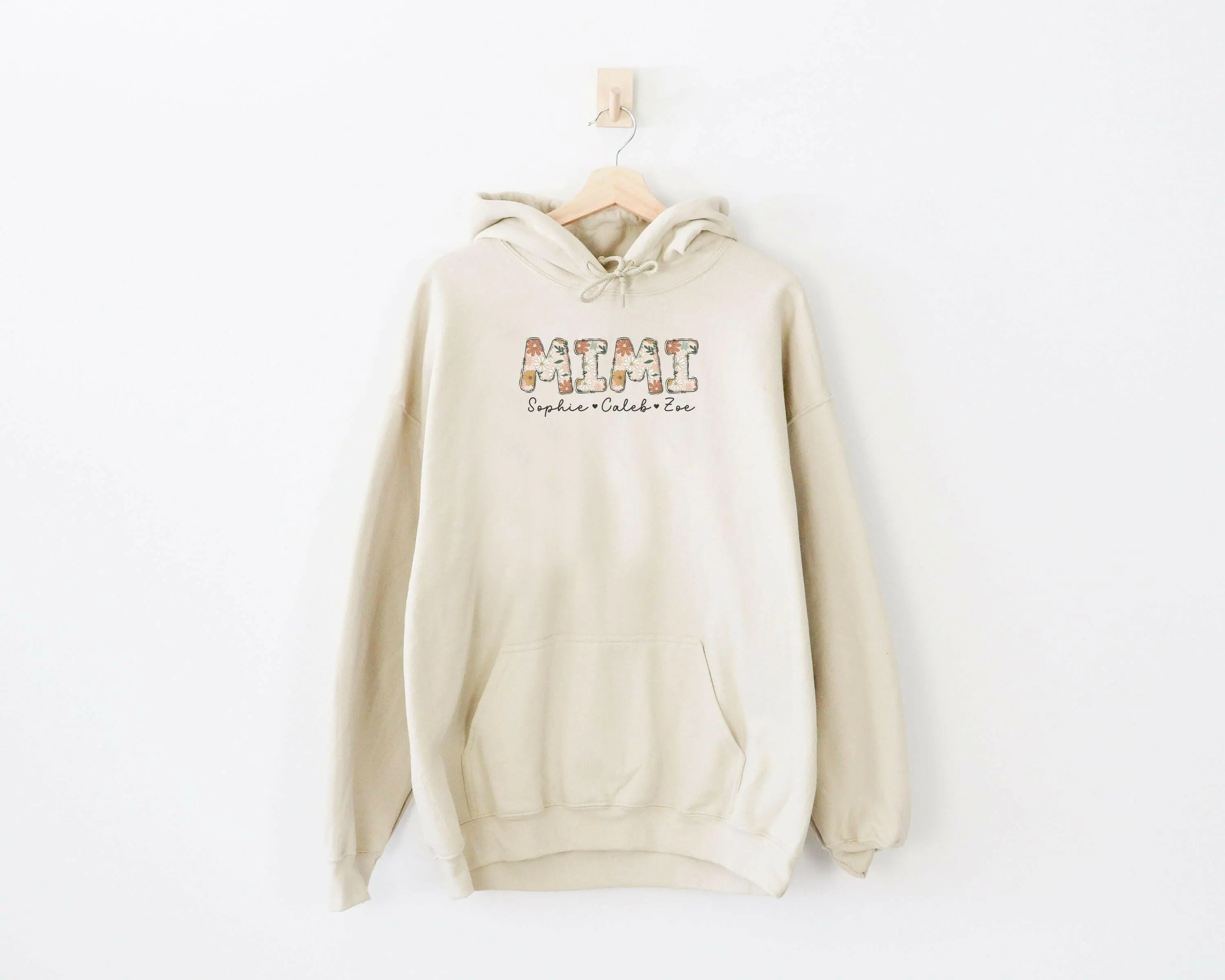 Mimi Hoodie Customized with Grandkids Names