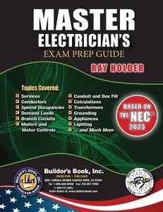 2023 Master Electrician's Exam Prep Guide Book By Ray Holder