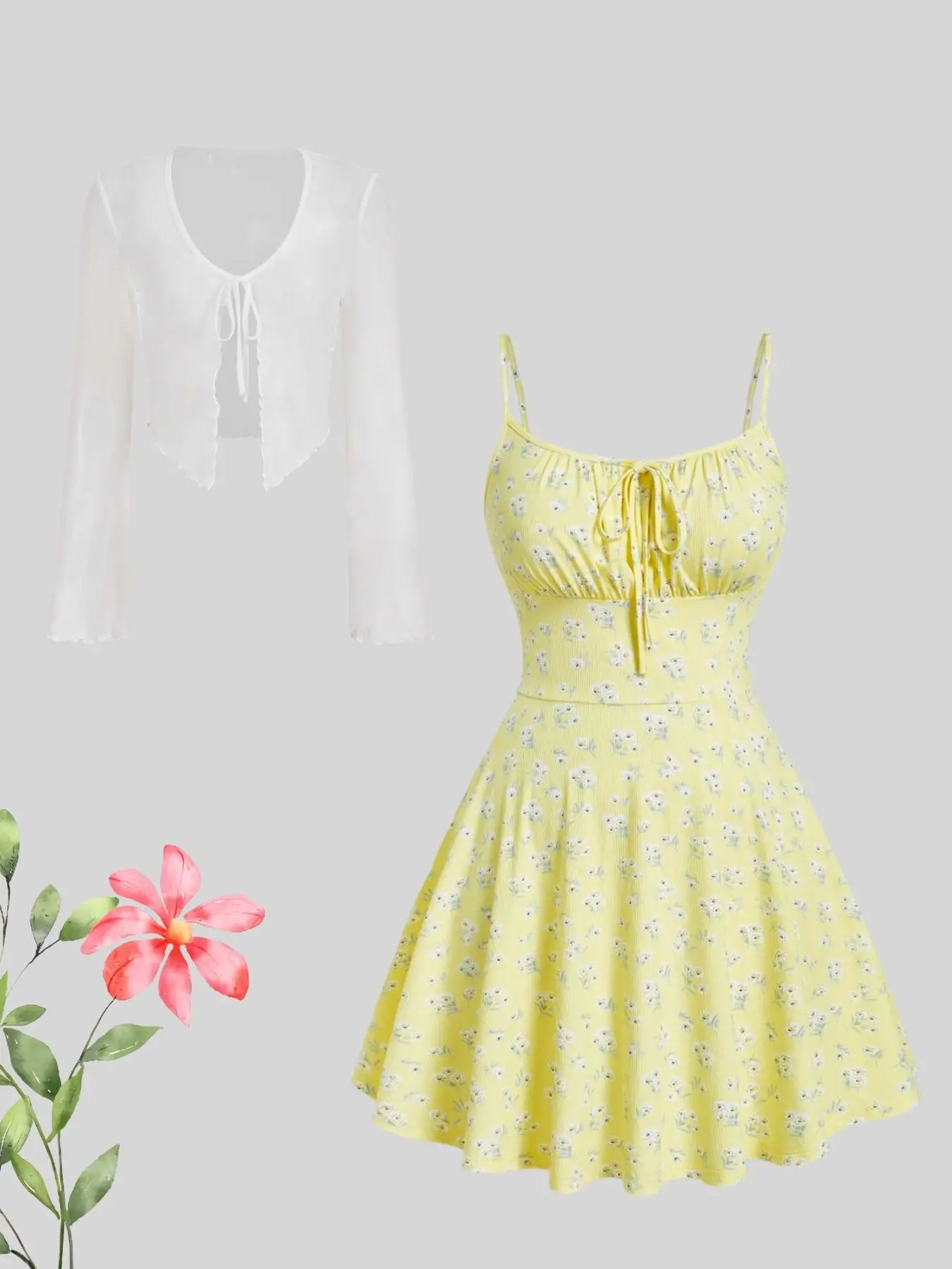 The latest trendy Casual Comfy Chic sleeveless women's suspender dress in the summer with comfortable small exterior set