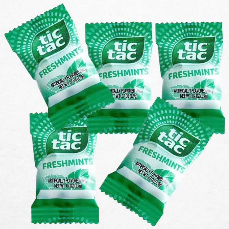 Tic Tac Freshmints Individually Wrapped - 4 Pack Minis - 100 Count ...
