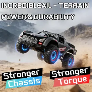 1:16 Scale 4x4 Off-Road RC Monster Truck – SCT Brushless Motor, High-Speed All-Terrain, 2.4GHz Control