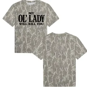 Mossy Oak My Ol' Lady Camo Original Bottomland Tee For Men And Women, Camo Pattern Men's T-Shirt, Soft Breathable Cotton, Hunting Outdoor Shirt, Streetwear Outfit, Gift For Him Her
