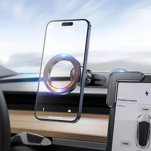 Phone Mount, [  & Super  ]  Phone Holder Model 3/Y Accessories for  Screen, for Magsafe  Mount Can Be Adjusted 360? fits  15 14 13 12 Pro Max (TeslaMOUNT 2)