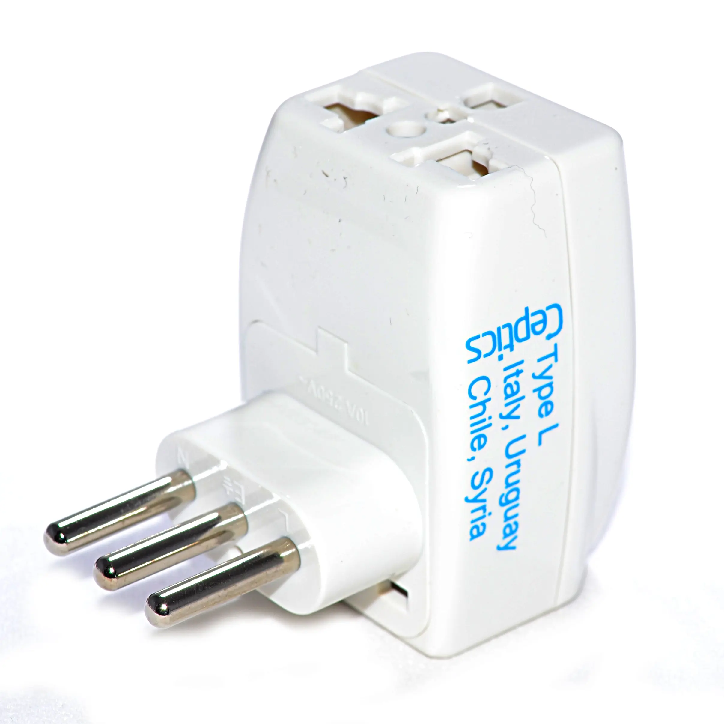Italy Travel Adapter - Type L - 3 in 1 (GP3-12A)
