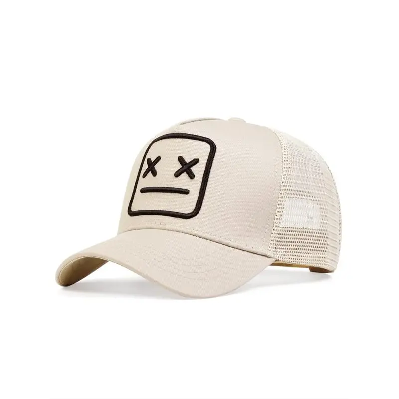 Adjustable Sun Protection Hat, Casual Fitted Trucker Cap for All Seasons, Outdoor Travel Party Wear,Unisex Embroidered Baseball Cap, baseball cap chance  rapper  hat