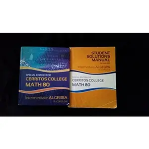 USED-Cerritos College Math 80 7th Edition and Student Solution Manual Books by Dugopolski (Hardcover)