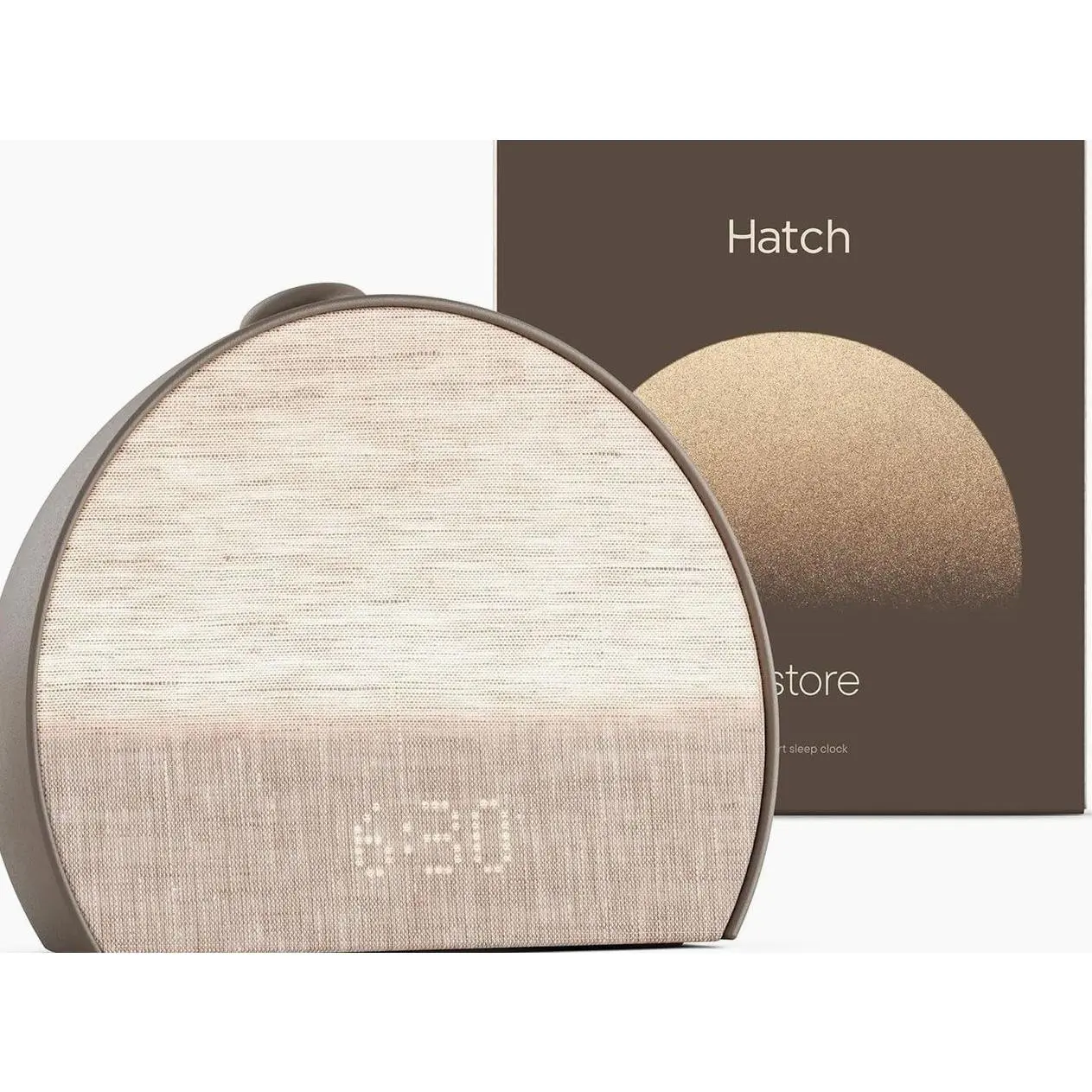 Restore 3 | Sunrise Alarm Clock, Smart Light, Sleep Audio (Cocoa) | White Noise Machine & Sunrise Alarm Light, 80+ Sleep Sounds, Screen-Free Bedtime Routine with Meditations via Hatch Sleep