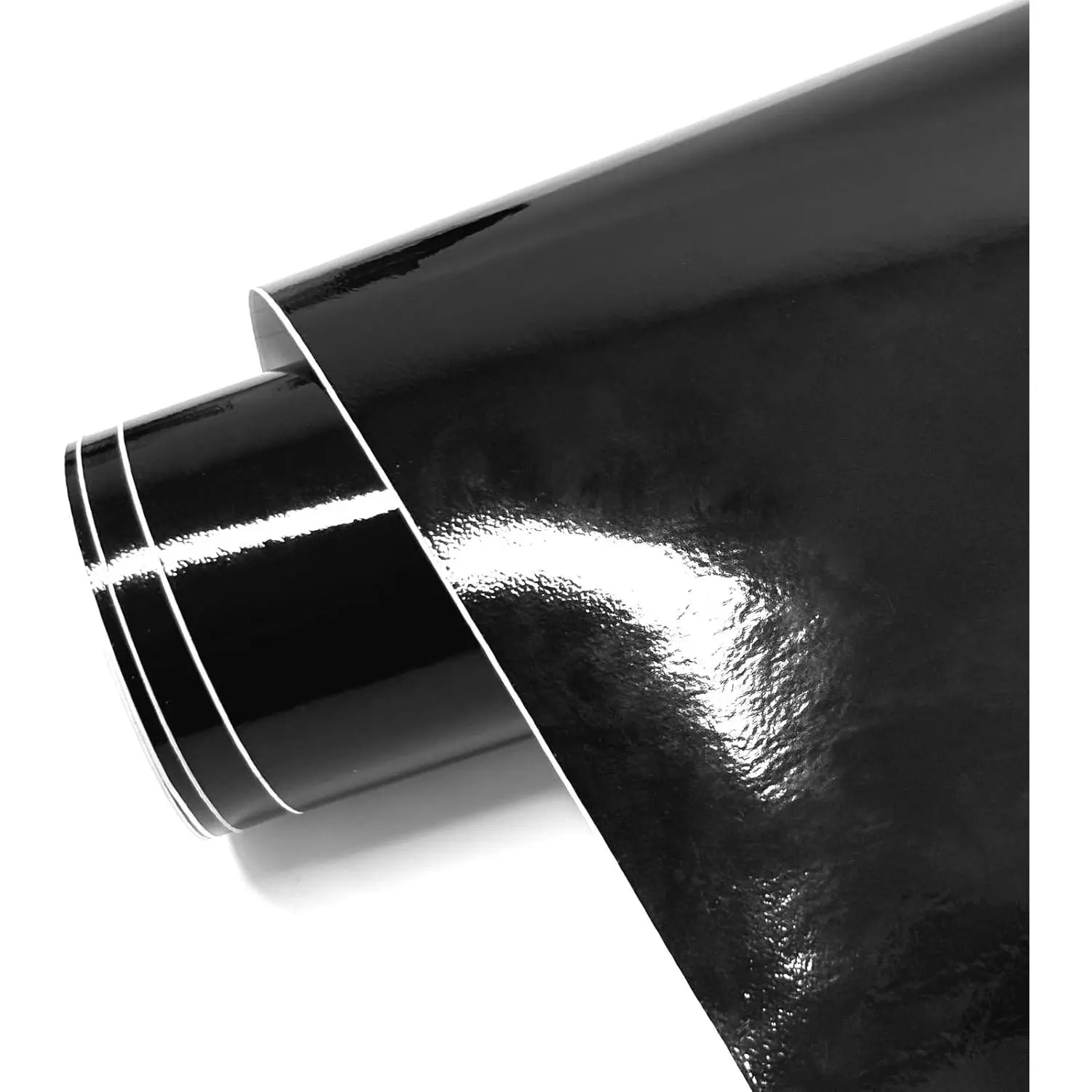 Gloss Black Vinyl Wrap for , Self Adhesive  Wrap Vinyl Roll with Air Release Automotive Vinyl Wraps Auto Sticker Decal Interior Exterior (Gloss Black, 1ft x 10ft)