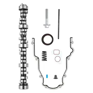 fathersdaygift VEVOR LS Truck Cam Kit, 9-Piece Set, Includes Timing Gasket, Pushrods Springs Seals, Compatible with 1999-2013 GM Gen3/4 Norris Trucks, Fits 4.8L, 5.3L, 6.0L, 6.2L LS Engines, OE 12625437 SP011-16