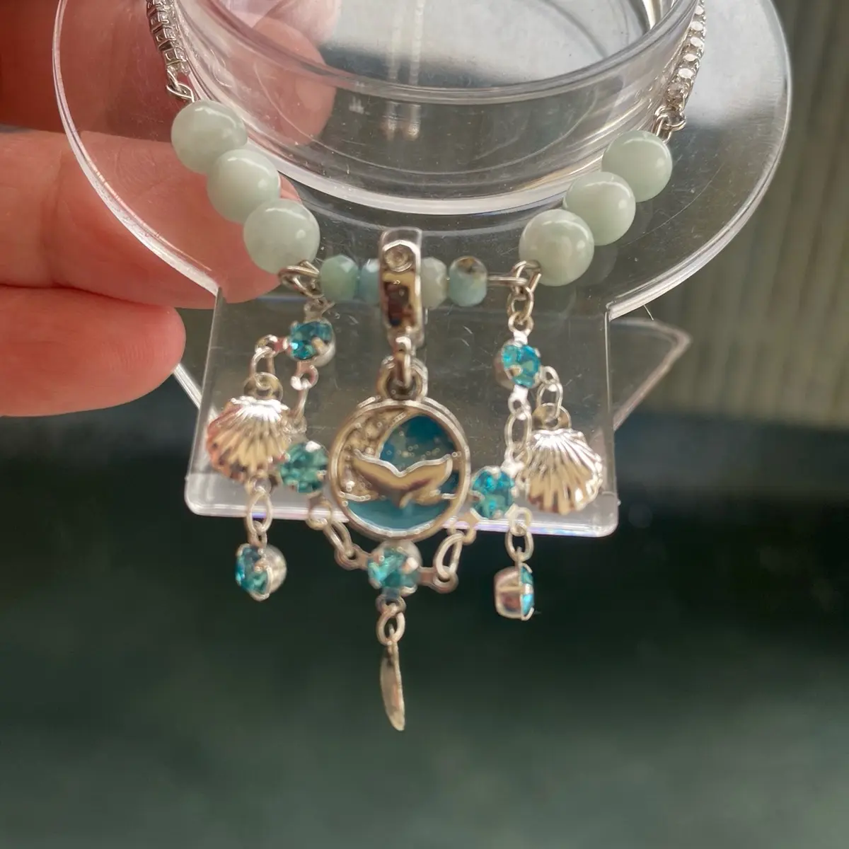 Blue Mermaid Dangle Bracelet for Women - Fashion Accessory