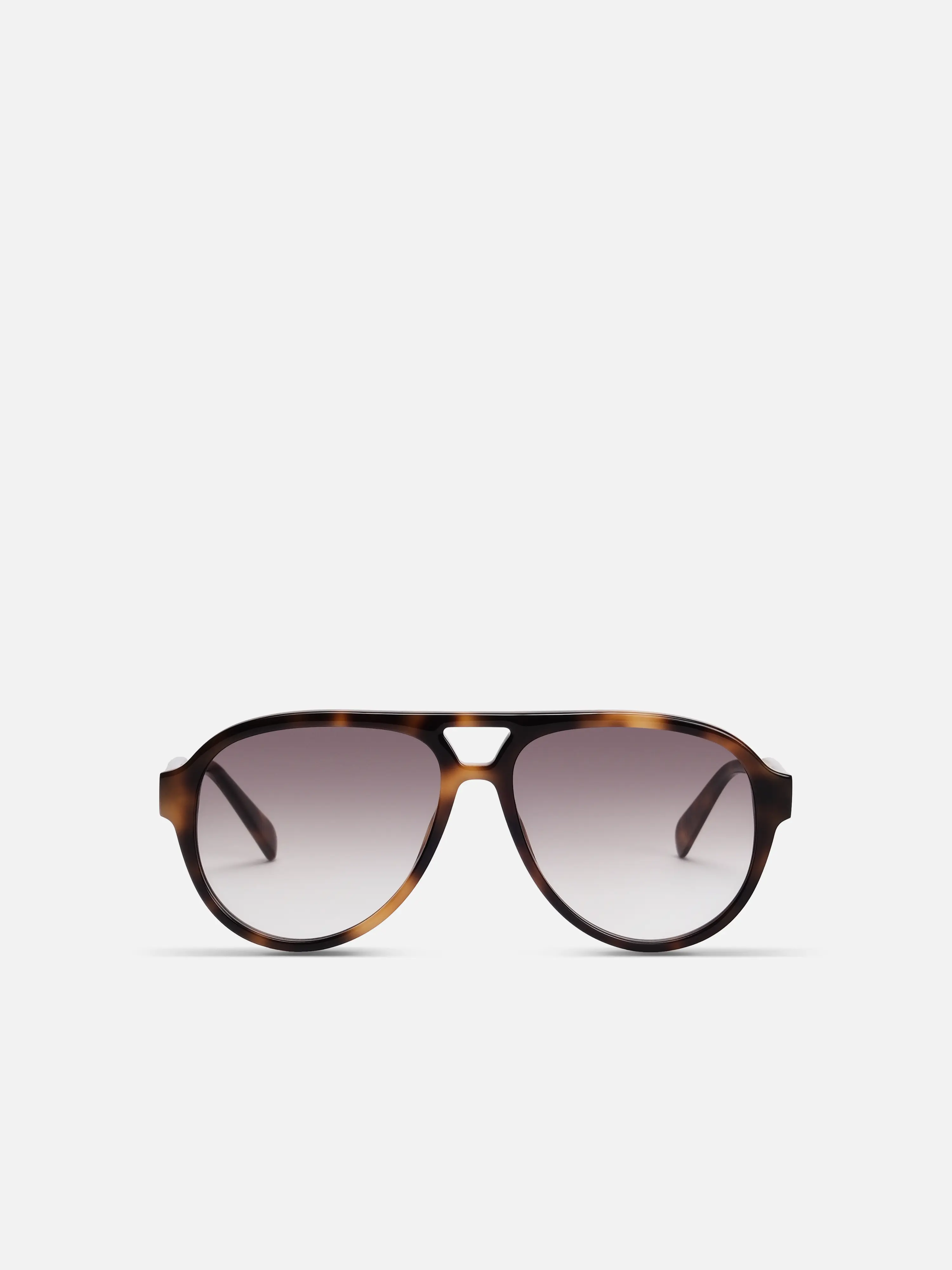 VENTURE in Havana Acetate Green Gradient Lens Sunglasses by ALAN HAMMOND