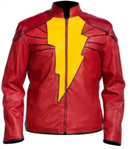 Shazam Real Red Men's leather jacket